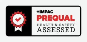 IMPAC Prequal Health & Safety badge earned by Concrete Driveways Auckland.